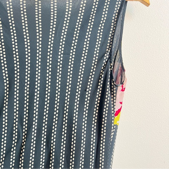 Vtg Y2K The Limited Blouse 100% SILK Draped bust Top Ruffle Flared Sleeves LG - Picture 5 of 6